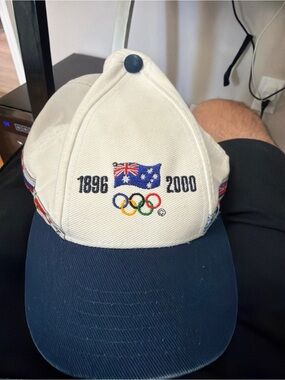 Vintage Sydney 2000 Olympics Hat ISC Australia Flag 104 Years Embroidered Cap